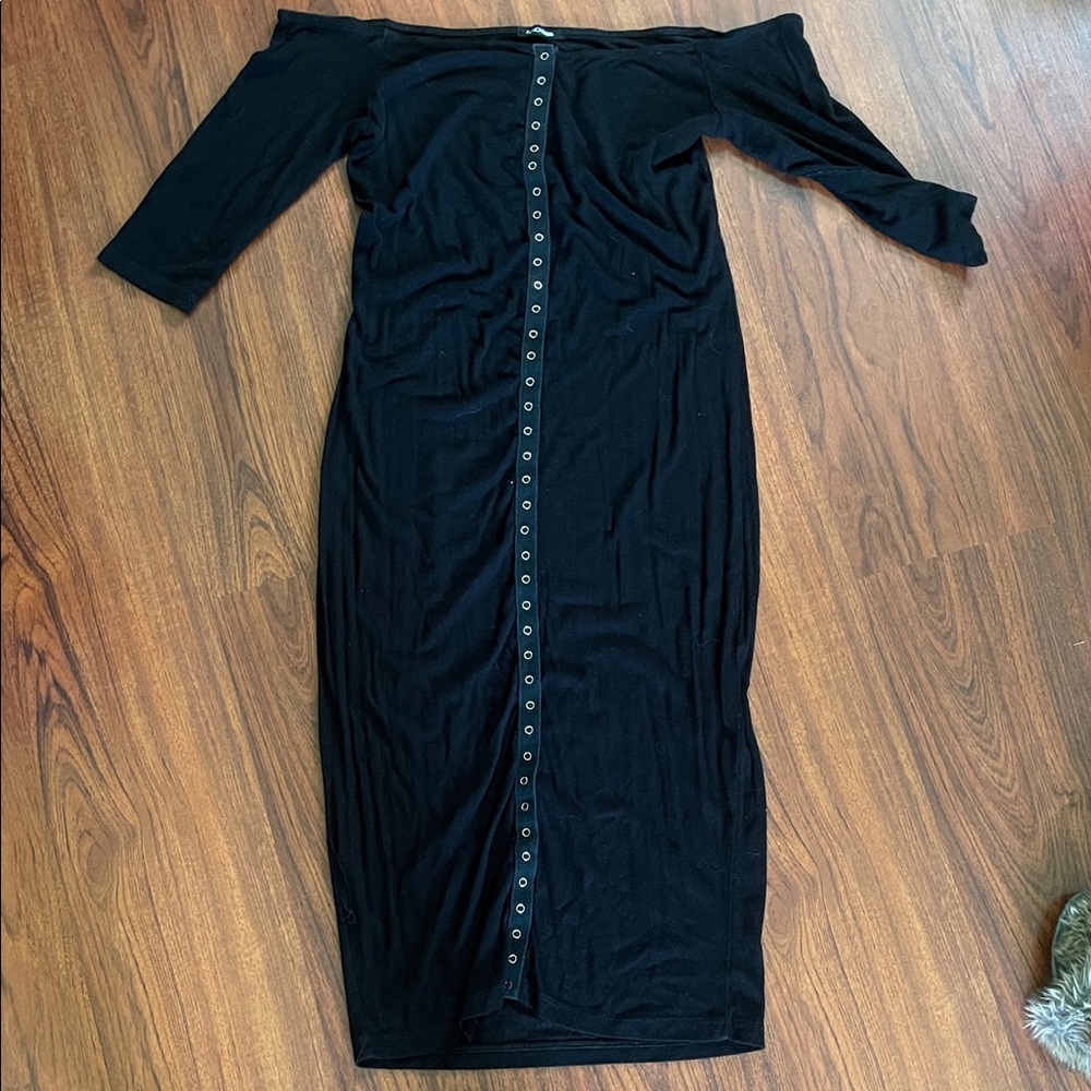 Black Off-Shoulder Dress